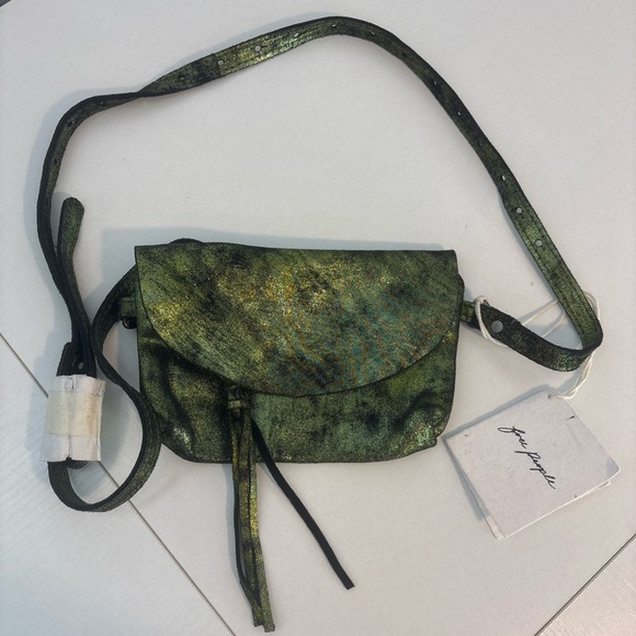 Free People Handbags - Free People 100% Cow Leather Mini Crossbody Purse NWT